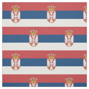Serbia Flag Fabric
