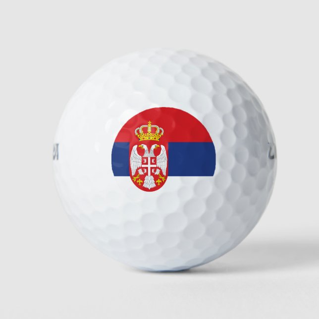 Serbia flag golf balls (Front)