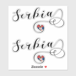 Serbia Flag Heart, Republika Srbija 