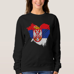 Serbia Flag I love Serbia It is in my DNA for Serb Sweatshirt