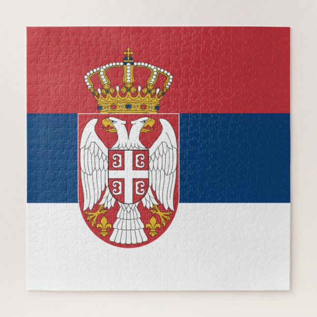 Serbia Flag Jigsaw Puzzle (Vertical)