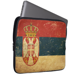 Serbia Flag Laptop Sleeve
