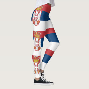 Serbia Flag Leggings