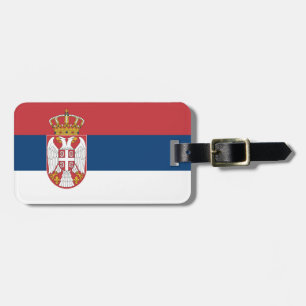 Serbia Flag Luggage Tag