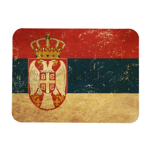 Serbia Flag Magnet (Horizontal)