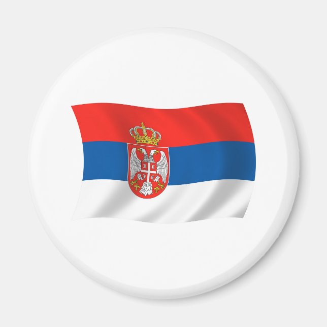 Serbia Flag Magnet (Front)