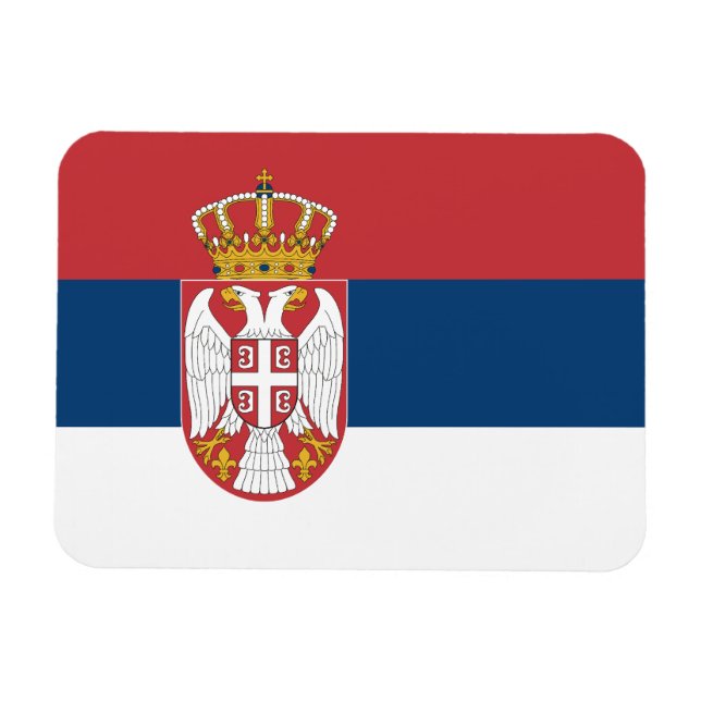 Serbia Flag Magnet (Horizontal)