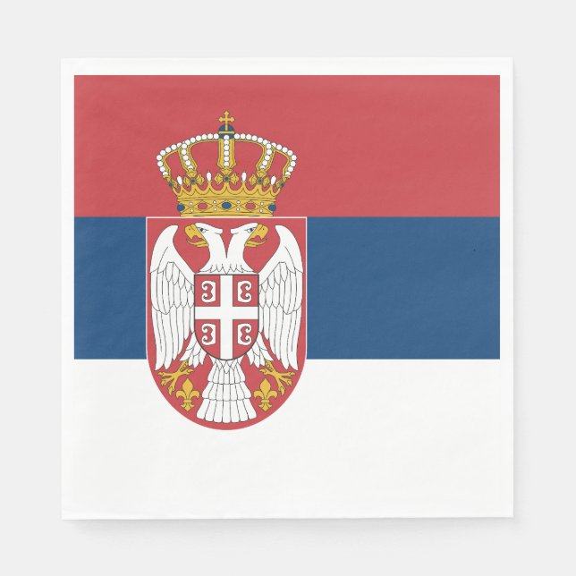 Serbia Flag Napkin (Front)