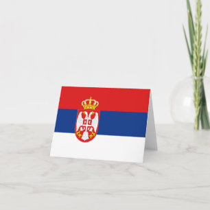 Serbia Flag Notecard
