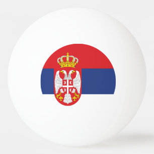 Serbia flag ping pong ball