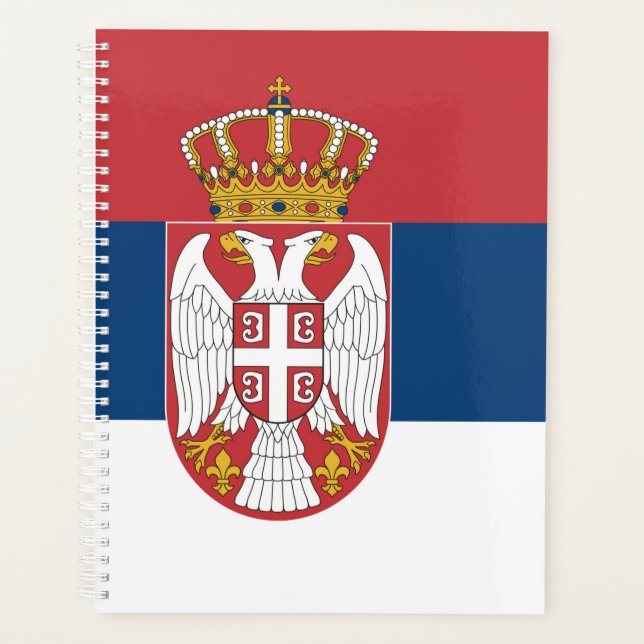Serbia Flag Planner (Front)