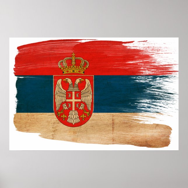 Serbia Flag Posters (Front)
