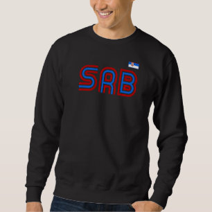 Serbia Flag Retro International Country Serbian Pr Sweatshirt