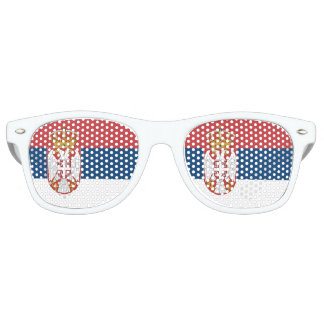 Serbia Flag Retro Sunglasses