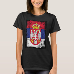 Serbia Flag Serbian Flag Coat Of Arms Eagle Serbia T-Shirt