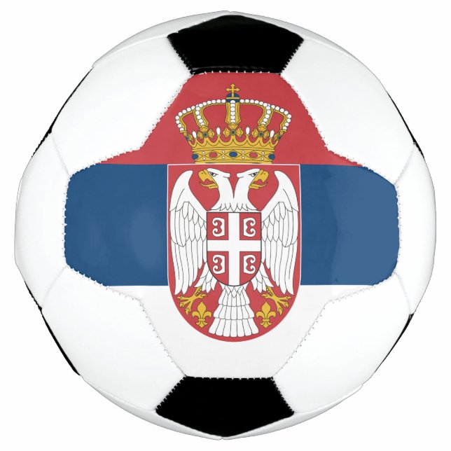 Serbia Flag Soccer Ball (Front)