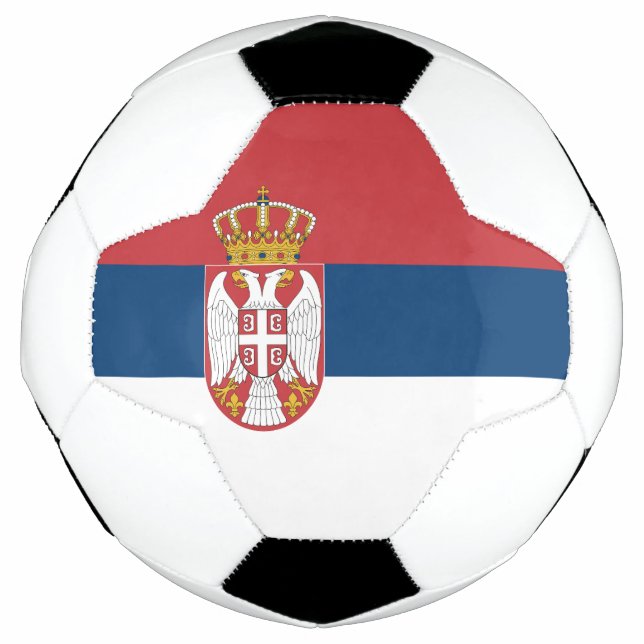 Serbia Flag Soccer Ball (Front)