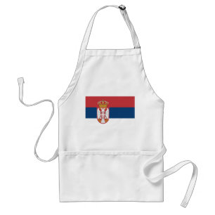 Serbia Flag Standard Apron