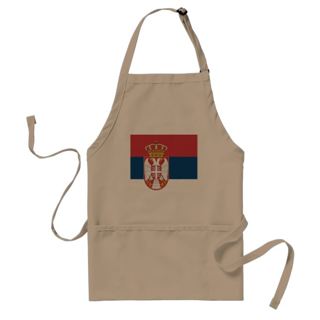 Serbia Flag Standard Apron (Front)