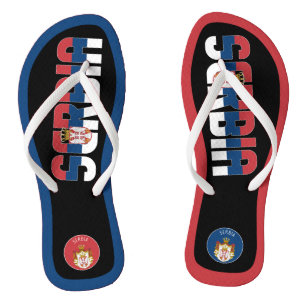 Serbia Flag Superb Patriotic Thongs