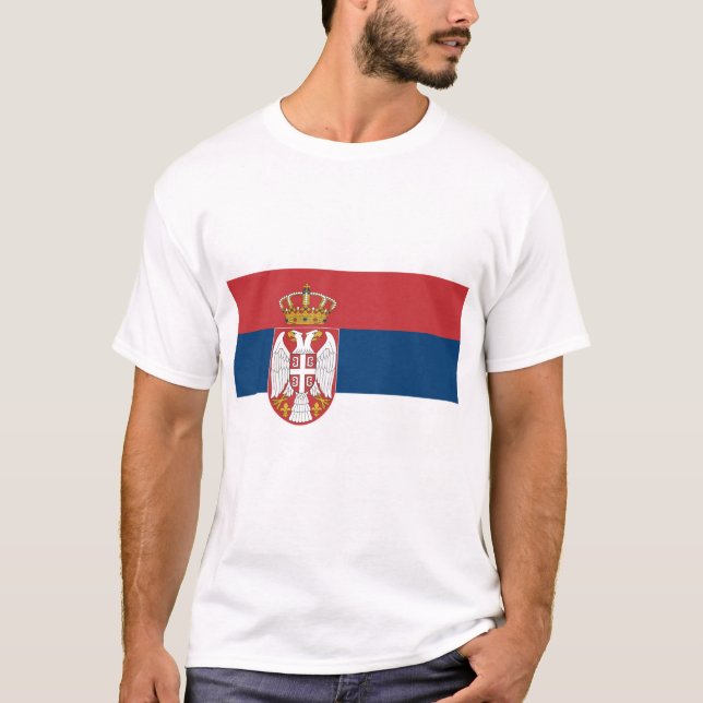 Serbia Flag T-Shirt (Front)