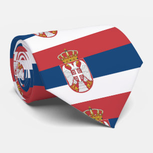 Serbia Flag Tie