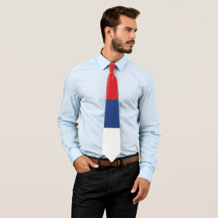 Serbia flag tie