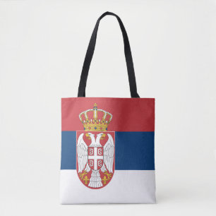 Serbia Flag Tote Bag