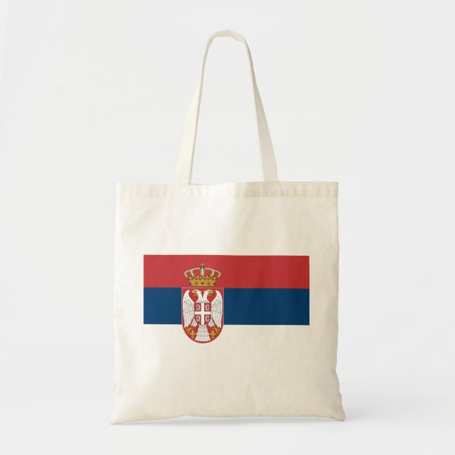 Serbia Flag Tote Bag (Front)