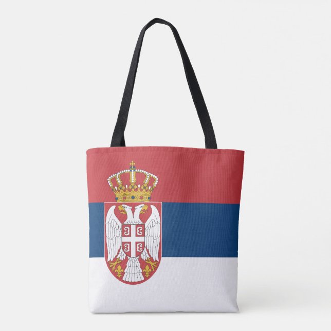 Serbia Flag Tote Bag (Back)