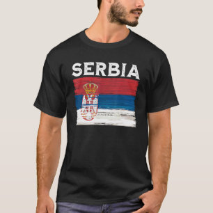 Serbia Flag Vintage Serbia Flag T-Shirt