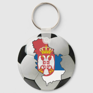 Serbia football key ring
