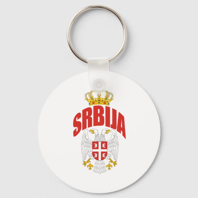 Serbia Latin Key Ring (Front)