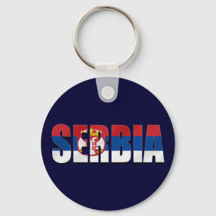Serbia logo flag Srbija logo for soccer supporters Key Ring