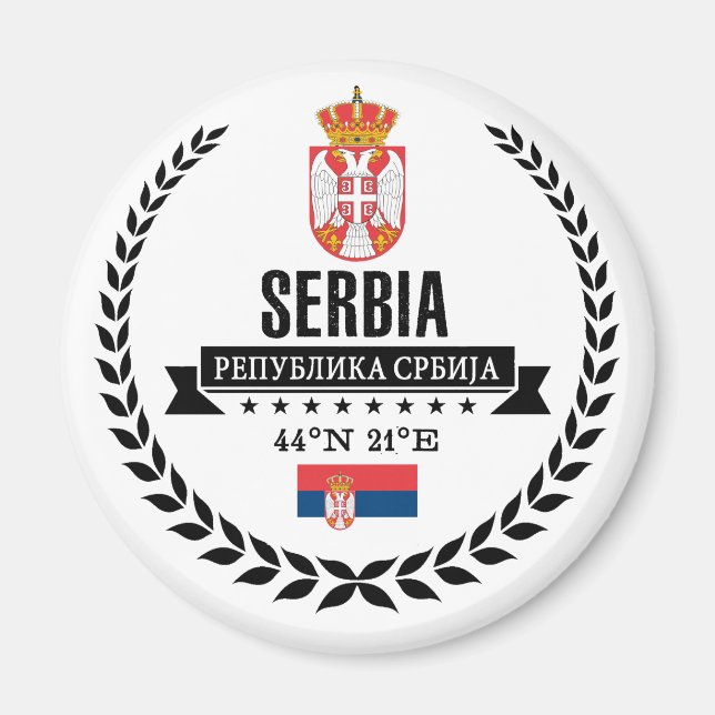 Serbia Magnet (Front)