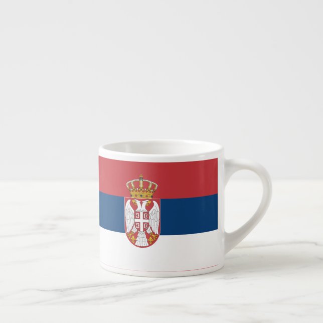 Serbia National Flag Delightful Patriotic Espresso Cup (Right)