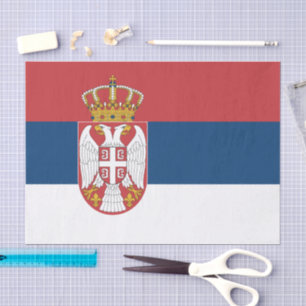 Serbia paper tissue, Serbian Flag tissue paper