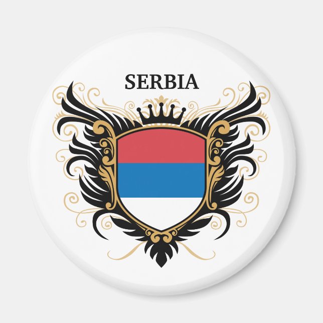 Serbia [personalise] magnet (Front)