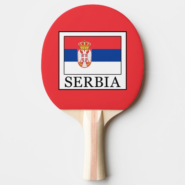 Serbia Ping Pong Paddle (Front)