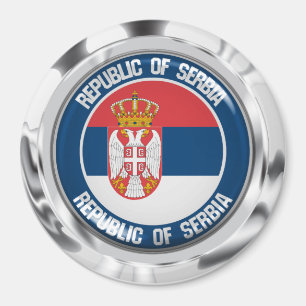 Serbia Round Emblem Magnet