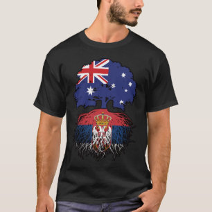 Serbia Serbian Australian Australia Tree Roots T-Shirt