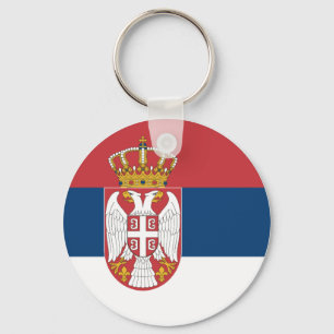 Serbia (Serbian) Flag Key Ring