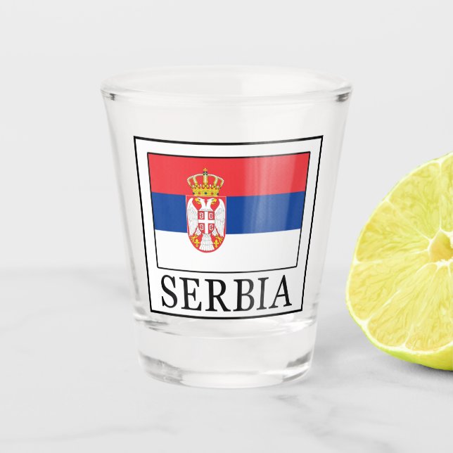 Serbia Shot Glass (Front)