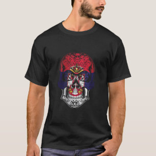 Serbia Skull And Roses Flag T-Shirt