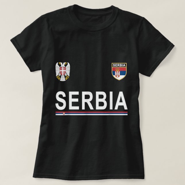 Serbia Soccer  - Serbian Football Jersey 2017  T-Shirt (Design Front)