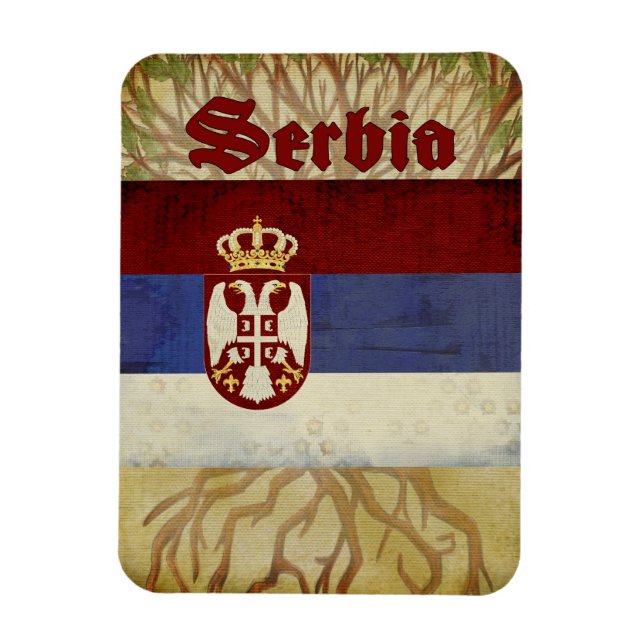 Serbia Souvenir Magnet (Vertical)