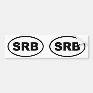 Serbia SRB European oval Bumper Sticker