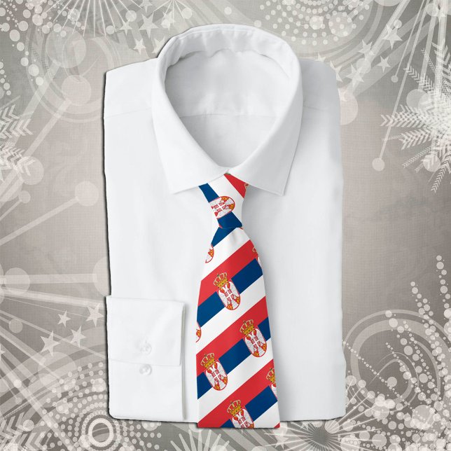 Serbia Ties, fashion Serbian Flag business Tie (Creator Uploaded)