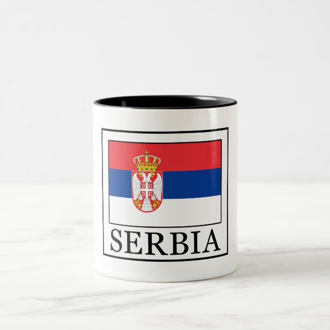 Serbia Two-Tone Coffee Mug (Center)