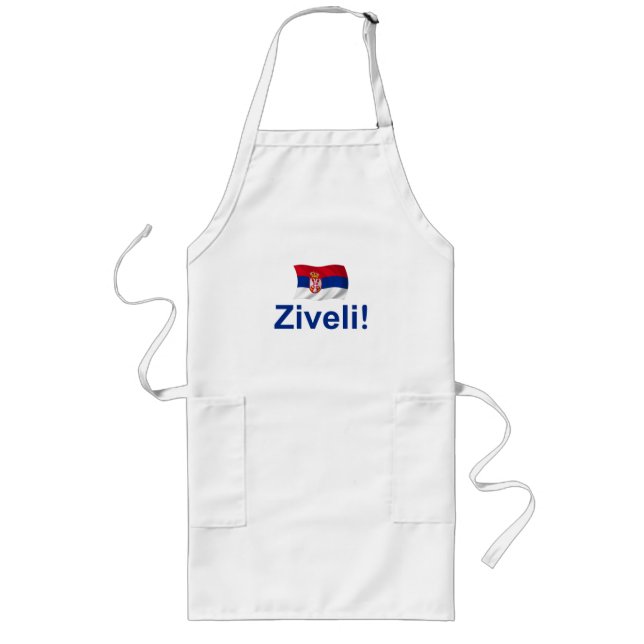 Serbia Ziveli! Long Apron (Front)